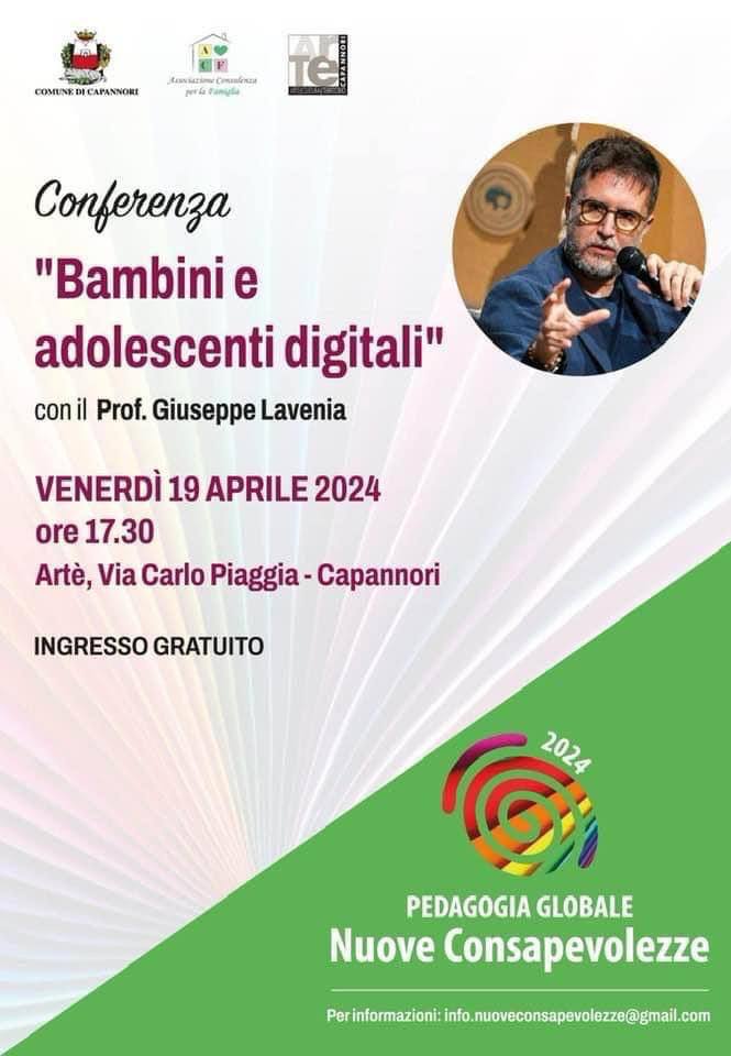 Giuseppe Lavenia Capannori Bambini e Adolescenti Digitali
