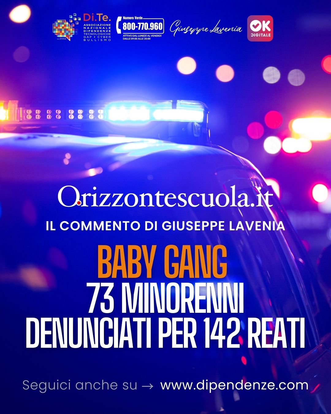 Giuseppe Lavenia OrizzonteScuola Baby Gang